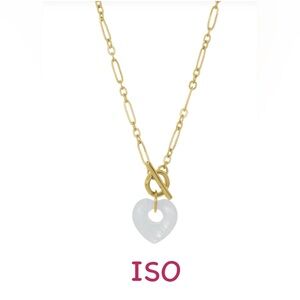 ISO => James Michelle Heartstone Necklace